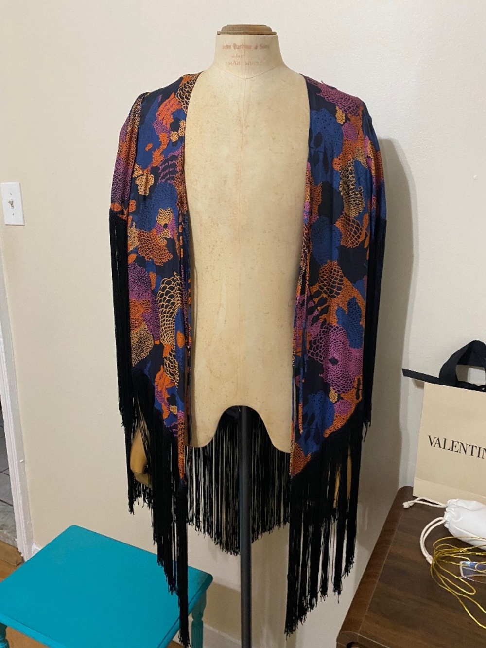Hand made vintage duster fringed